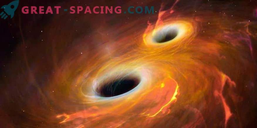 Wat gebeurt er als twee zwarte gaten in botsing komen