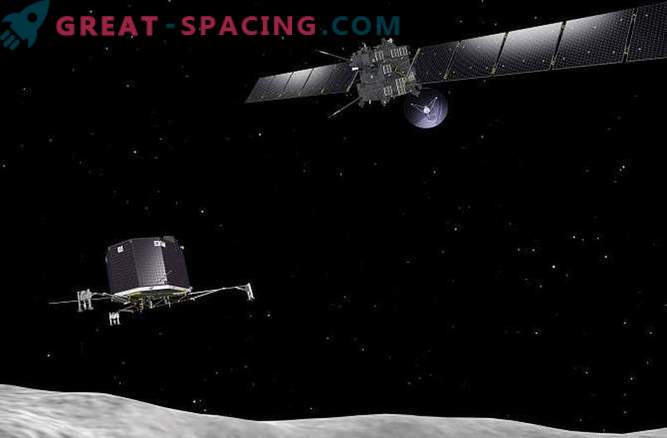 Vertaling van de landing van de Philae-module op het oppervlak van de komeet Churyumov-Gerasimenko