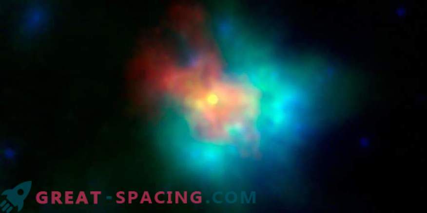 Meergolfafbeelding van supernova-rest