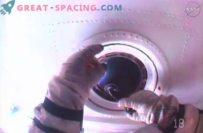 Astronauten scrubstationvensters