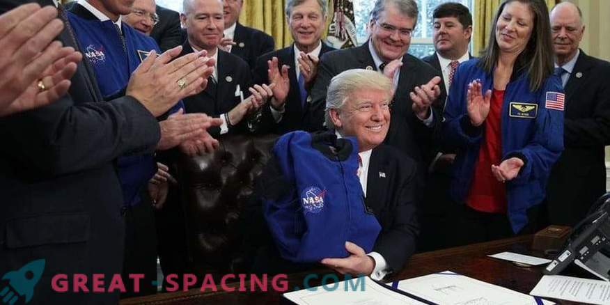 Trump beschouwt de menselijke missie naar Mars als een prioriteit