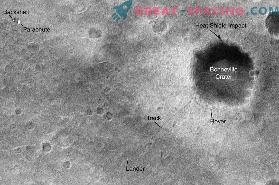 Време, когато спътникът на НАСА шпионира за марсиански роботи