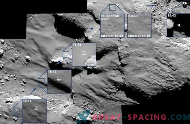 Rosetta vangt Phil's reizen op een komeet
