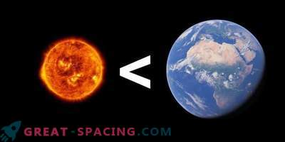 Vad händer om solen var mindre än jorden