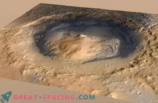 Mysterieuze Martiaanse heuvels waren met water gevulde kraters