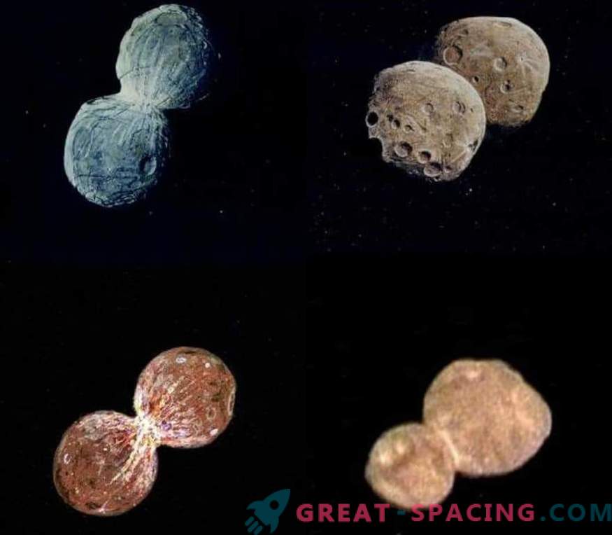 De wetenschapper voorzag het uiterlijk van een sneeuwman-asteroïde