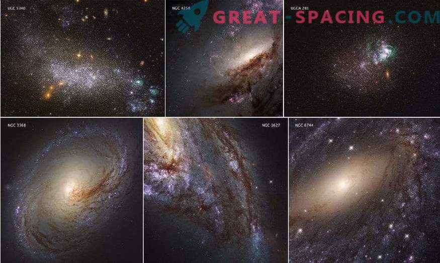 Wetenschappers hebben een volledig overzicht vrijgegeven van het UV-licht van nabijgelegen melkwegstelsels