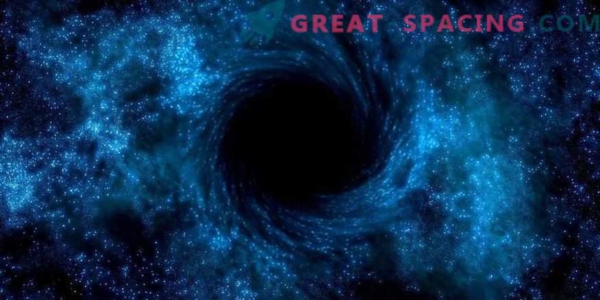 Astronomen proberen een zwart gat