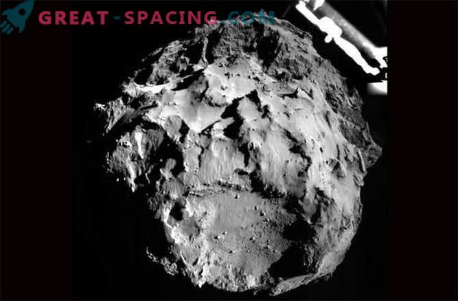 verkregen eerste foto's van komeet Churyumov-Gerasimenko uit Phil's landingsmodule