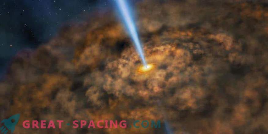 Koud stof gevonden rond actieve zwarte gaten