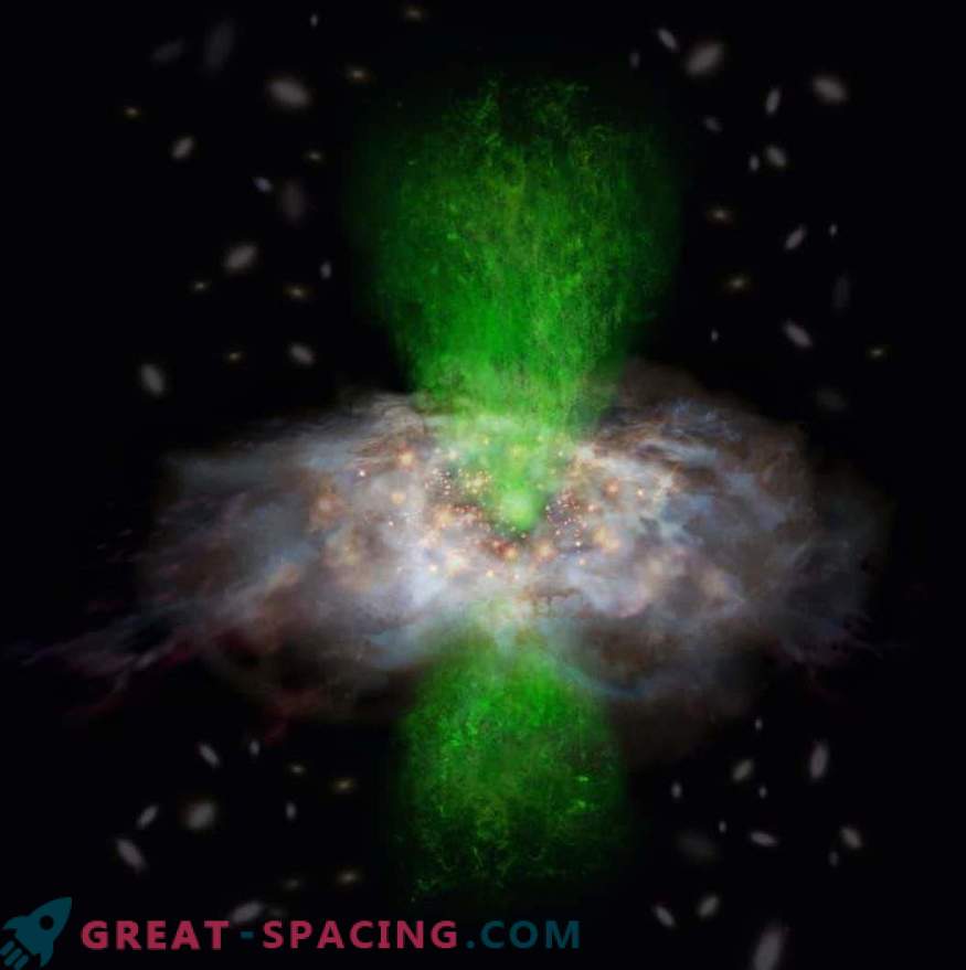 ALMA demonstreert de co-evolutie van een zwart gat