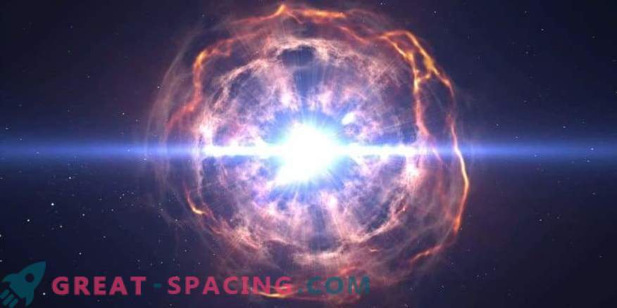 De ster werd vernietigd door een supernova-flitser