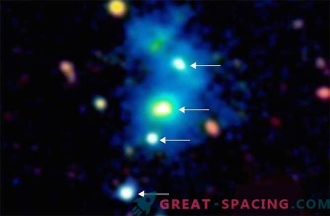 Het verrassende uiterlijk van een kwartet quasars kan worden uitgelegd