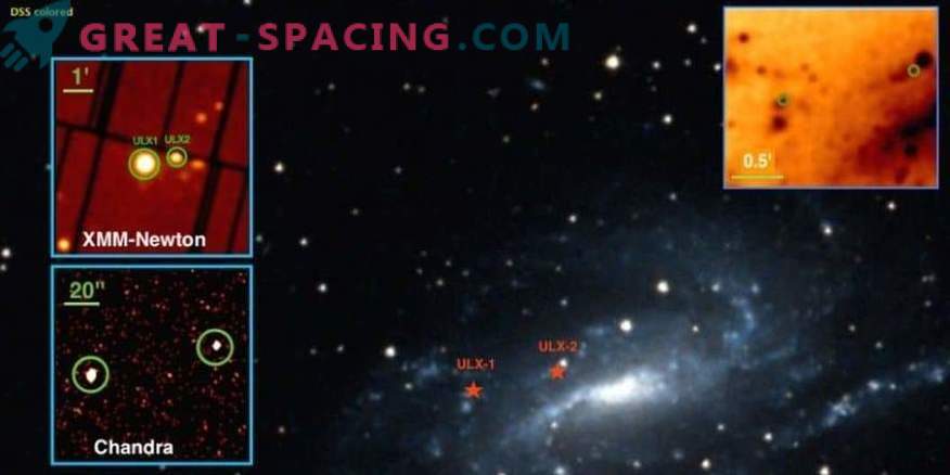 Divi superluminālie rentgena avoti galaktikā NGC 925