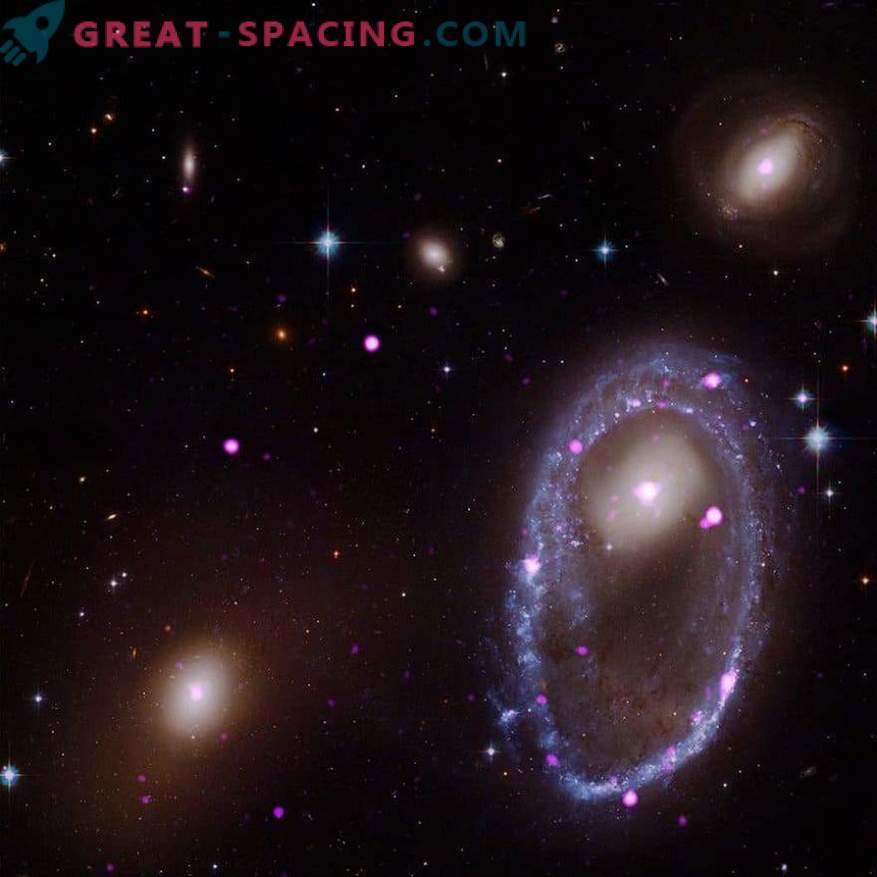 Het sterrenstelsel vertoont een ongebruikelijke ring in röntgenfoto's