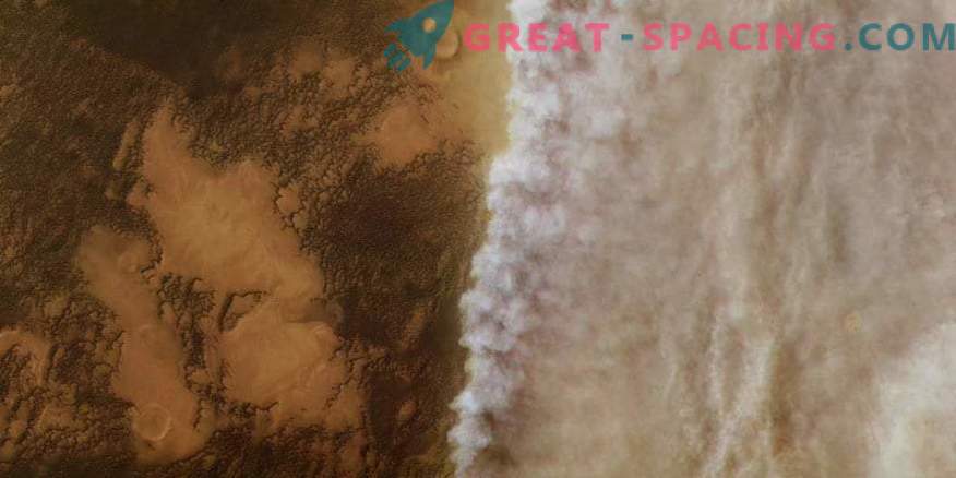 Foto's van de kosmos: de storm Mars