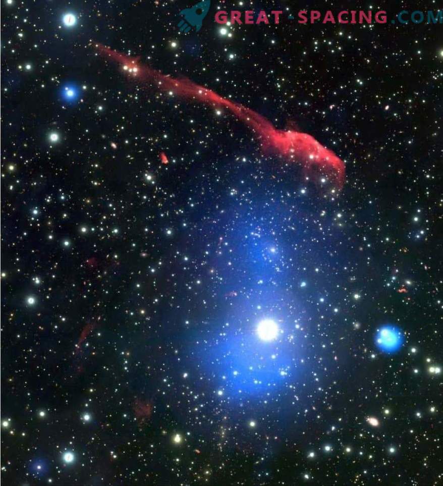 Multigolflengte-afbeelding van het galactische cluster Tandenborstel