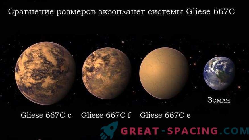 De buitenaardse beschaving kan leven op de planeet Gliese 667C c