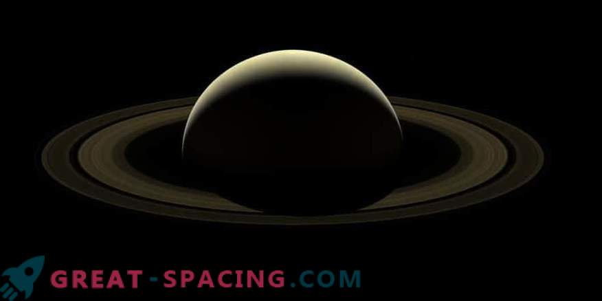 Samengesteld beeld van Cassini: afscheid van Saturnus