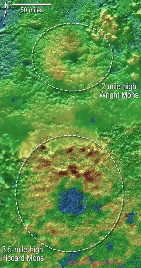 Vreemde bergen op Pluto kunnen ijsvulkanen zijn