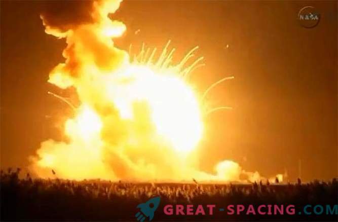 Antares raket explodeerde onmiddellijk na de lancering