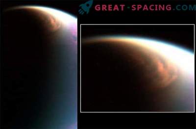 Cassini ontdekte ijskristallen van methaan in de atmosfeer van Titan