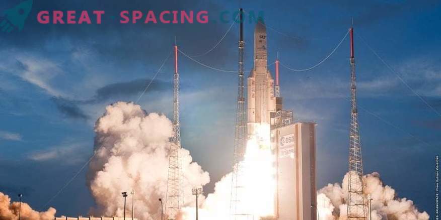 Ariane-raket lanceerde een satelliet in een baan om India