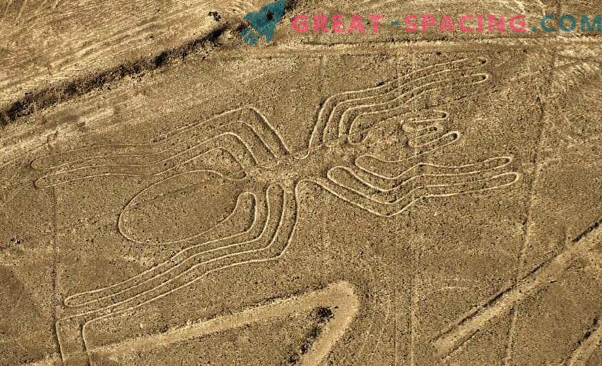 Oude tekeningen in de Nazca woestijn. Ufologen wijzen naar buitenaardse oorsprong
