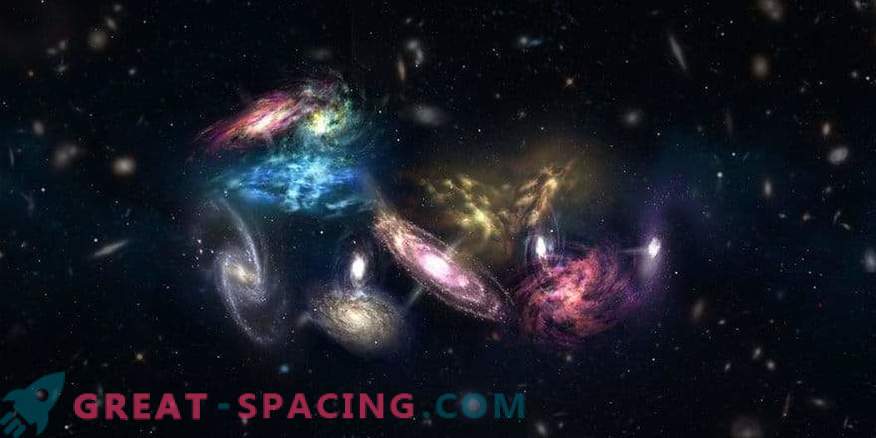 Wetenschappers hebben een massale samensmelting van sterrenstelsels gemaakt in het vroege universum