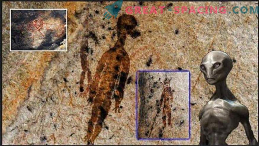 Wat voor soort wezens worden afgebeeld op een 10.000 jaar oude grotfiguur