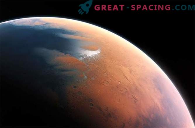 In de oudheid verdampte een enorme oceaan van het oppervlak van Mars in de ruimte