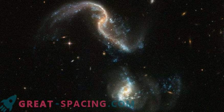 Verbazingwekkende galactische botsing