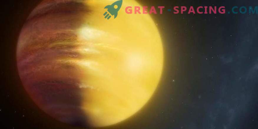 Weer op een exoplaneet: winderig, op sommige plaatsen robijn en saffierwolken