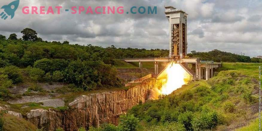 Test het starten van de motor voor Vega-C raket
