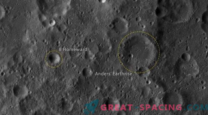 Lunaire kraters genoemd naar Apollo 8