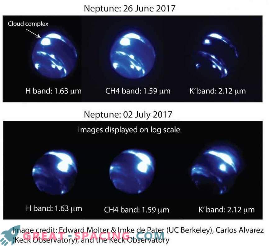 Grootschalige storm op Neptune