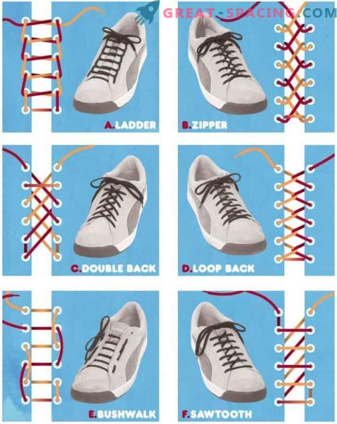 Hoe veters op sneakers binden?
