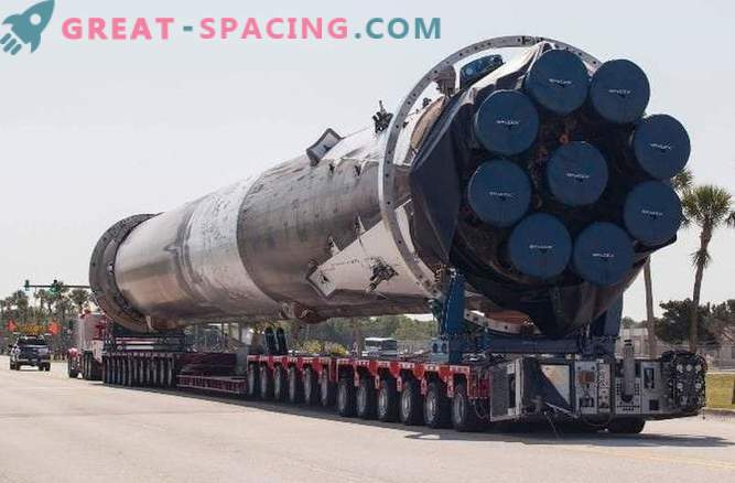 SpaceX-raket Falcon ontving maximale schade