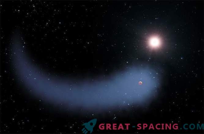 Wetenschappers hebben een hete planeet ontdekt met een gigantische komeetstaart