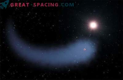 Wetenschappers hebben een hete planeet ontdekt met een gigantische komeetstaart