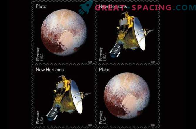 Pluto ontving nieuwe postzegels