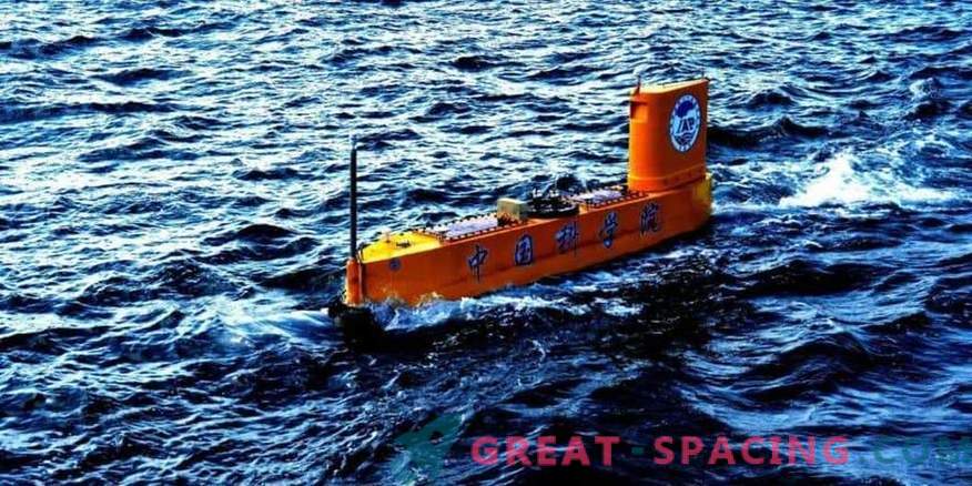 Het Chinese automatische schip lanceert kleine raketten voor wetenschappelijke doeleinden