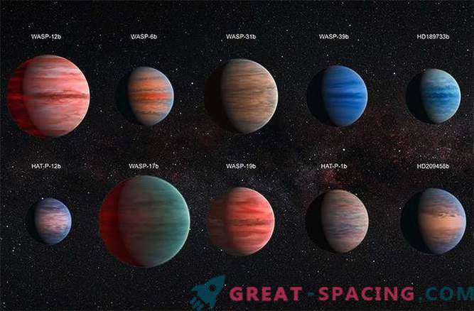 Water verbergt zich achter de wolken rond hete exoplaneten