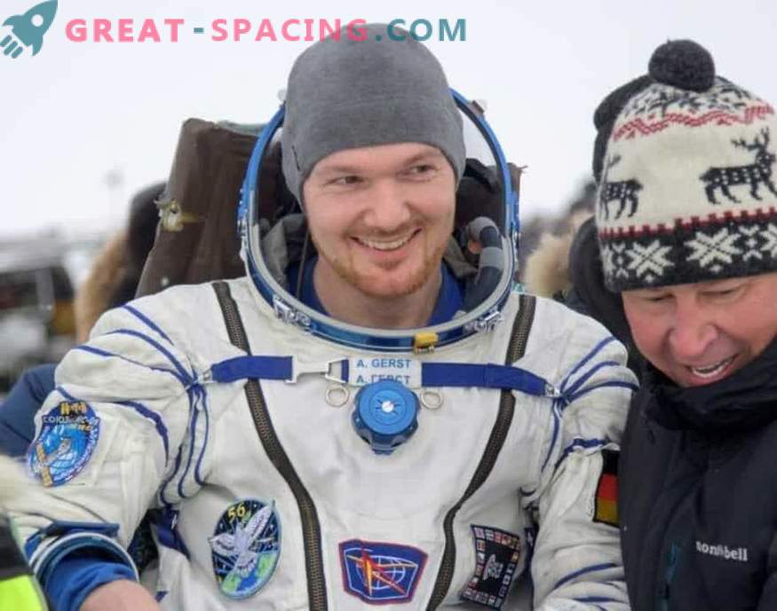 Astronauten keerden terug van het ISS naar de aarde