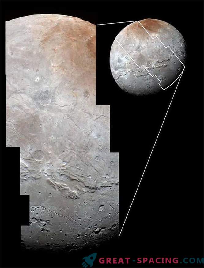 Pluto's satelliet Charon: gehavend, verkreukeld, maar mooi