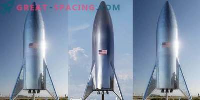 Ilon Musk demonstrates a prototype of a Martian rocket