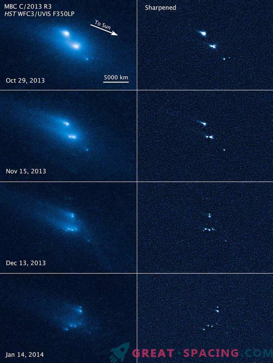Hubble was getuige van de mysterieuze ineenstorting van een asteroïde