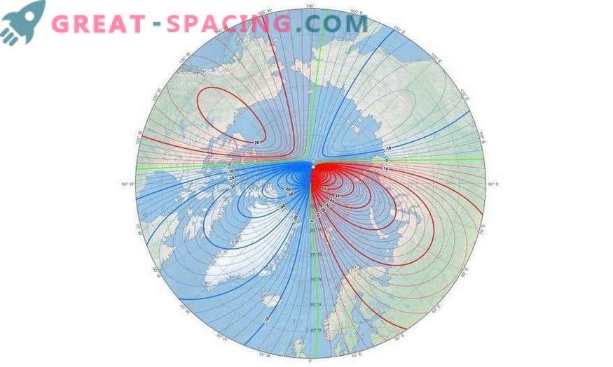 Wetenschappers moesten de kaart van het aardmagneetveld in de wereld