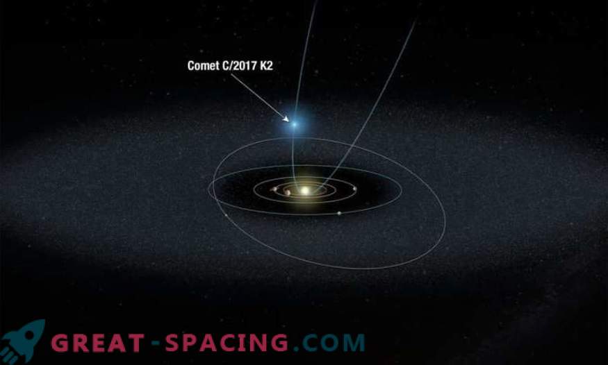 Hubble bewaakt de meest verre komeet