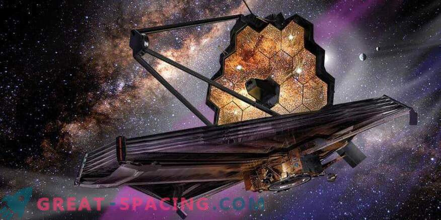 Wetenschappelijke telescopeninstrumenten James Webb arriveerde in California
